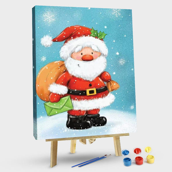 paintingnumberart 16"x20"/40x50cm / Without frame Santa III-Paint by Numbers Kit