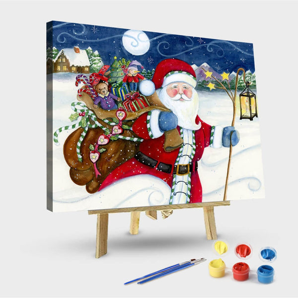 paintingnumberart 16"x20"/40x50cm / Without frame Santas Bag-Paint by Numbers Kit