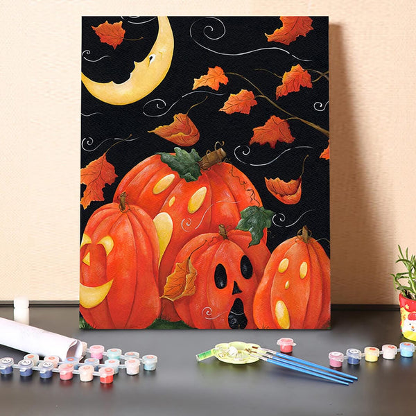 paintingnumberart 16"x20"/40x50cm / Without frame Scary Night-Paint by Numbers Kit