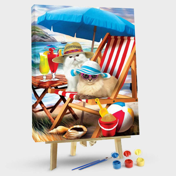 paintingnumberart 16"x20"/40x50cm / Without frame Seaside resort-Paint by Numbers Kit