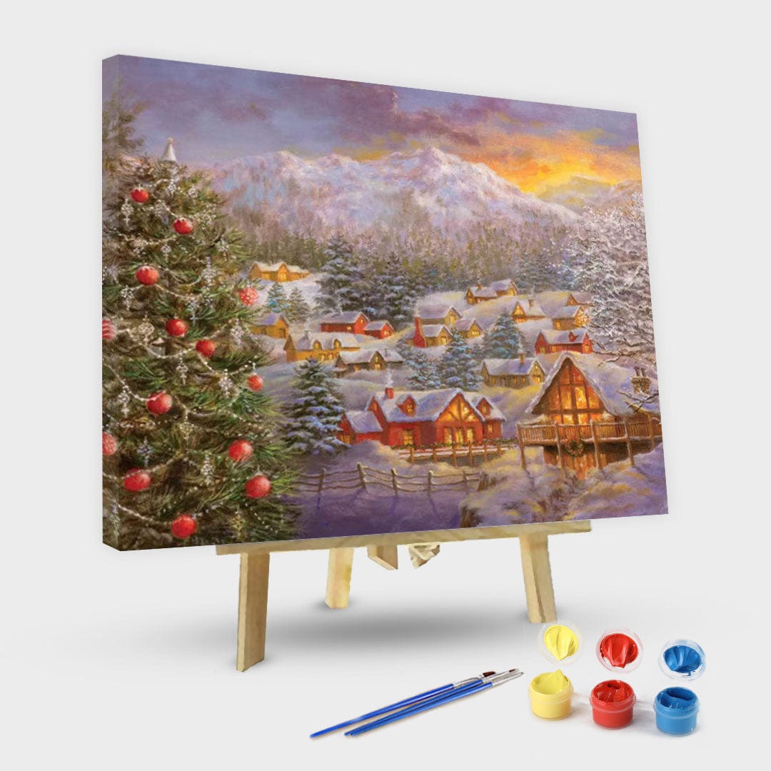 paintingnumberart 16"x20"/40x50cm / Without frame Season’s Greetings-Paint by Numbers Kit