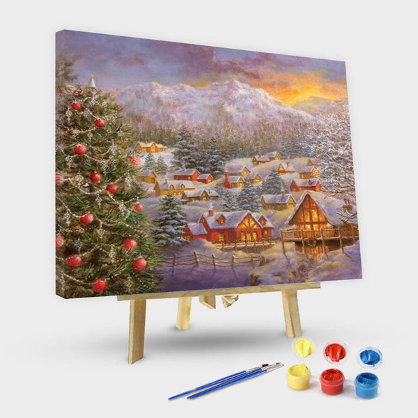 paintingnumberart 16"x20"/40x50cm / Without frame Season’s Greetings-Paint by Numbers Kit
