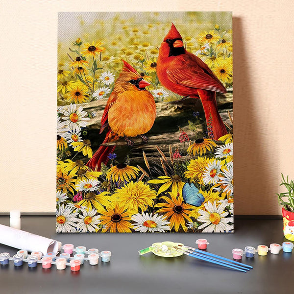 paintingnumberart 16"x20"/40x50cm / Without frame Seasonal Sunflower-Paint by Numbers Kit