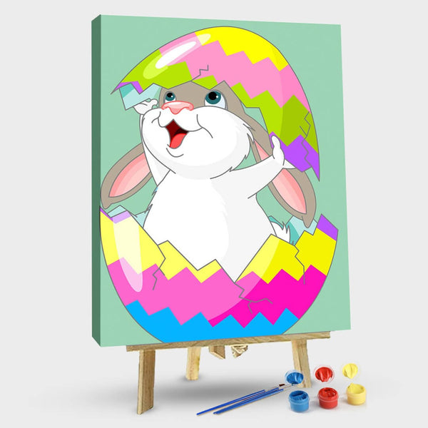 paintingnumberart 16"x20"/40x50cm / Without frame Shelled Bunny – Paint By Numbers Kit