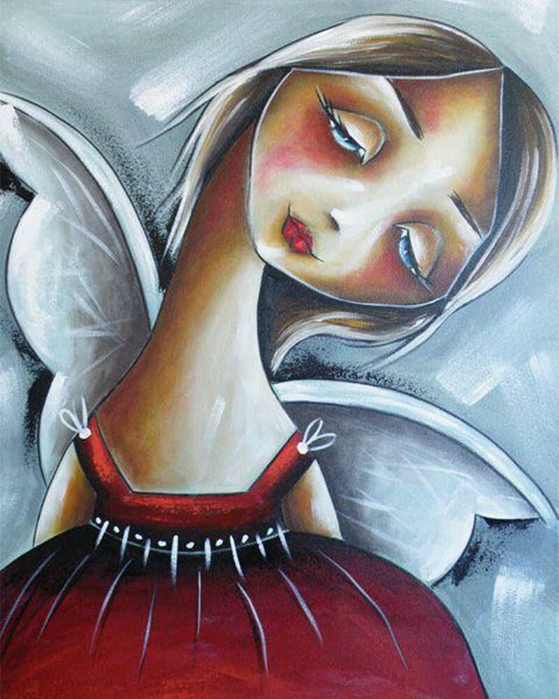 paintingnumberart 16"x20"/40x50cm / Without frame Sleeping Angel#11-Paint By Numbers Kit