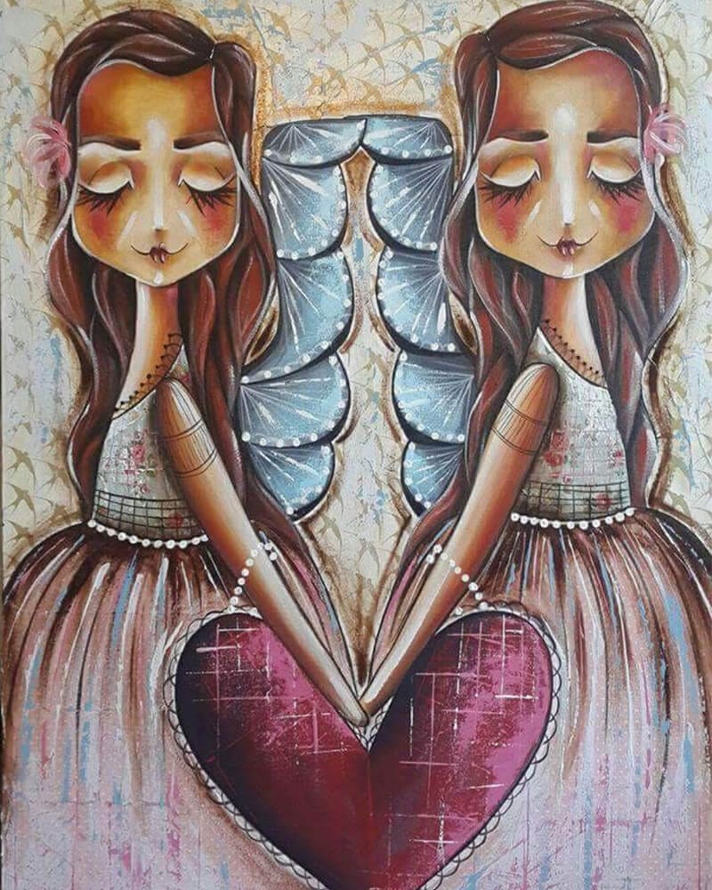 paintingnumberart 16"x20"/40x50cm / Without frame Sleeping Angel#18-Paint By Numbers Kit