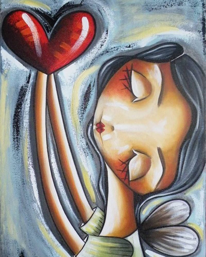 paintingnumberart 16"x20"/40x50cm / Without frame Sleeping Angel#2-Paint By Numbers Kit