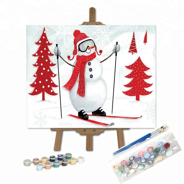 paintingnumberart 16"x20"/40x50cm / Without frame Snow Day Collection A-Paint by Numbers Kit