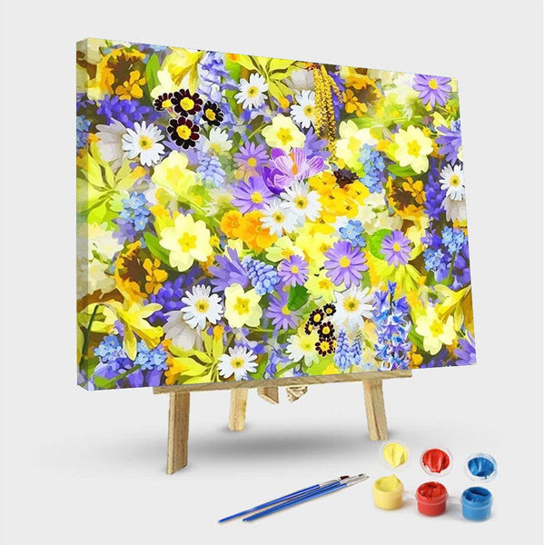 paintingnumberart 16"x20"/40x50cm / Without frame Spring Flowers – NEW Paint By Number