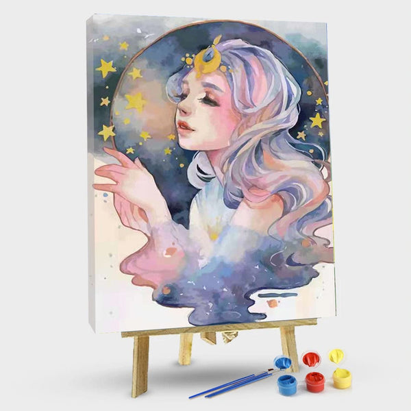 paintingnumberart 16"x20"/40x50cm / Without frame Star goddessr-Paint by Numbers Kit