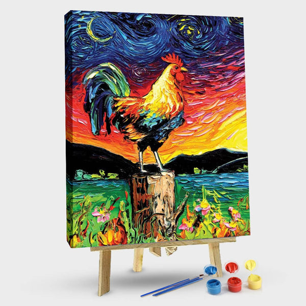 paintingnumberart 16"x20"/40x50cm / Without frame Starry Starry Morning-Paint by Numbers Kit