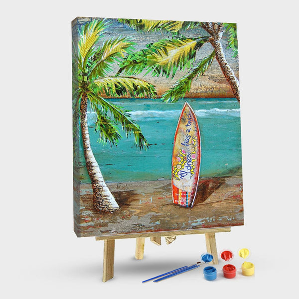 paintingnumberart 16"x20"/40x50cm / Without frame Surf’s Up-Paint by Numbers Kit