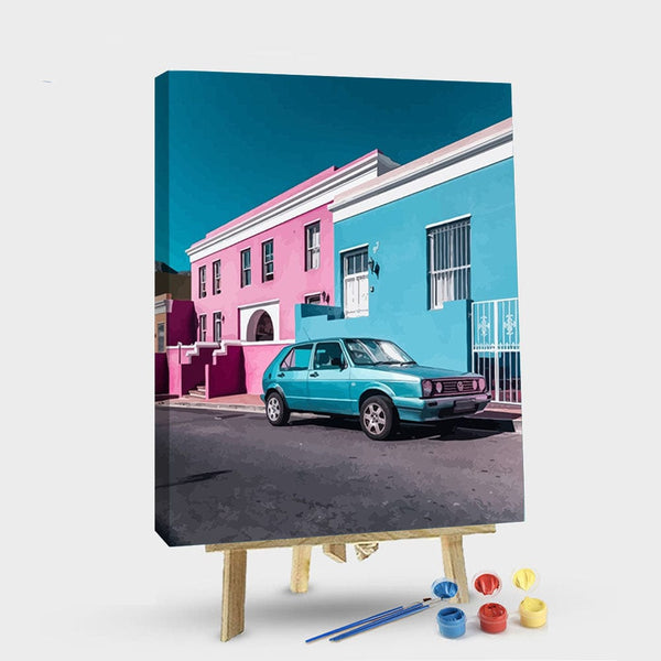 paintingnumberart 16"x20"/40x50cm / Without frame The Colorful Houses Of Bo Kaap South Africa – NEW Paint By Numbers