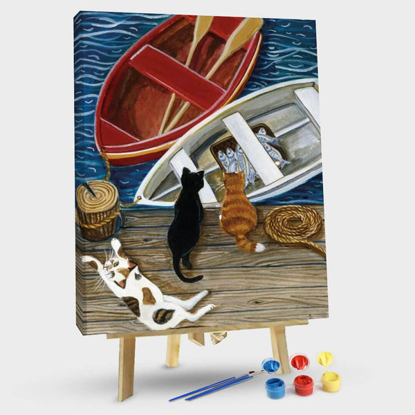 paintingnumberart 16"x20"/40x50cm / Without frame The Days Catch-Paint by Numbers Kit