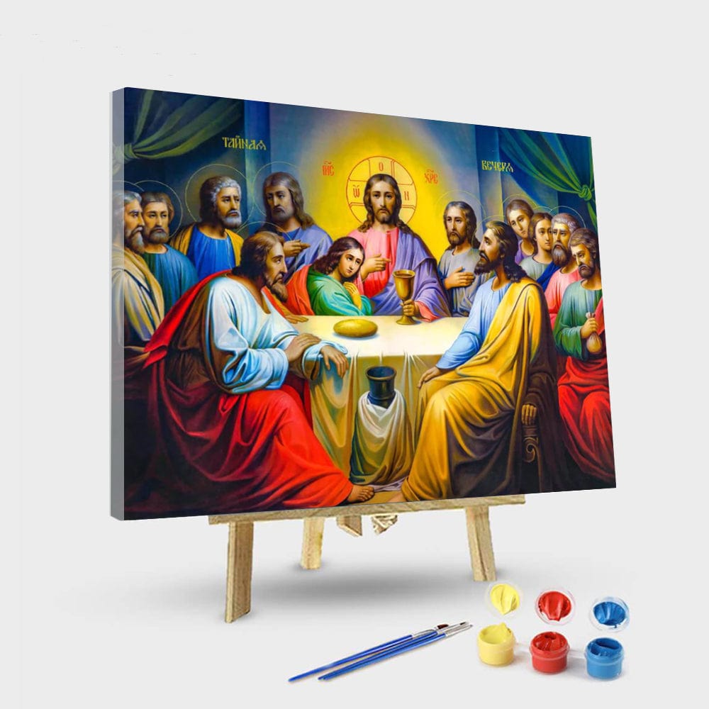 paintingnumberart 16"x20"/40x50cm / Without frame The Last Supper-Paint by Numbers Kit