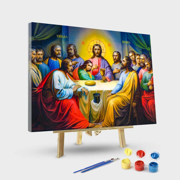 paintingnumberart 16"x20"/40x50cm / Without frame The Last Supper-Paint by Numbers Kit