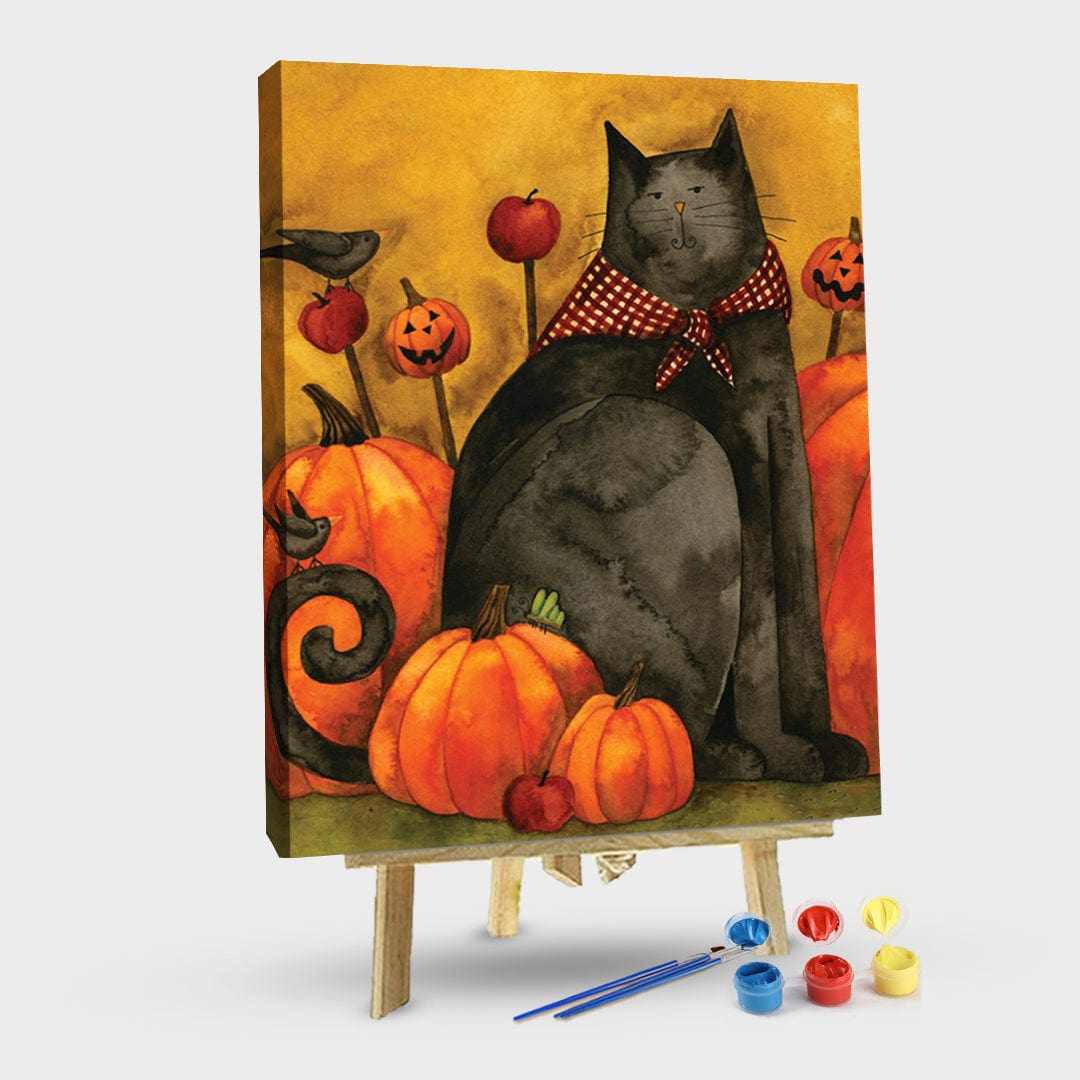 paintingnumberart 16"x20"/40x50cm / Without frame Toland Home Garden Folk Cat-Paint by Numbers Kit