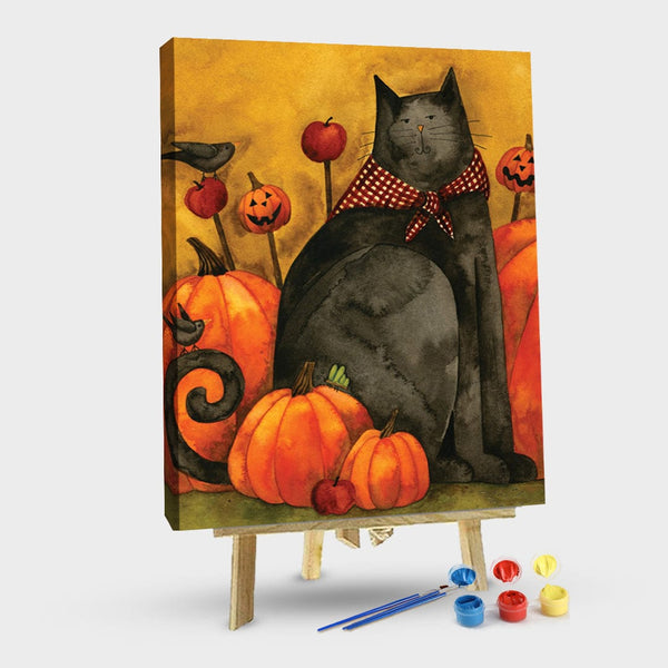 paintingnumberart 16"x20"/40x50cm / Without frame Toland Home Garden Folk Cat-Paint by Numbers Kit