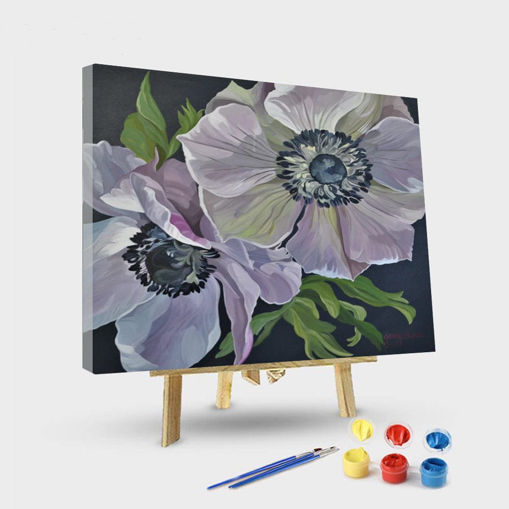 paintingnumberart 16"x20"/40x50cm / Without frame Twin sister flowers-Paint by Numbers Kit