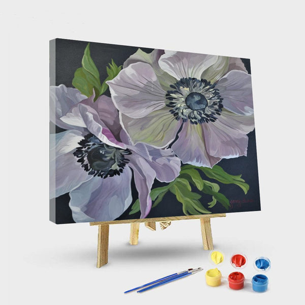 paintingnumberart 16"x20"/40x50cm / Without frame Twin sister flowers-Paint by Numbers Kit
