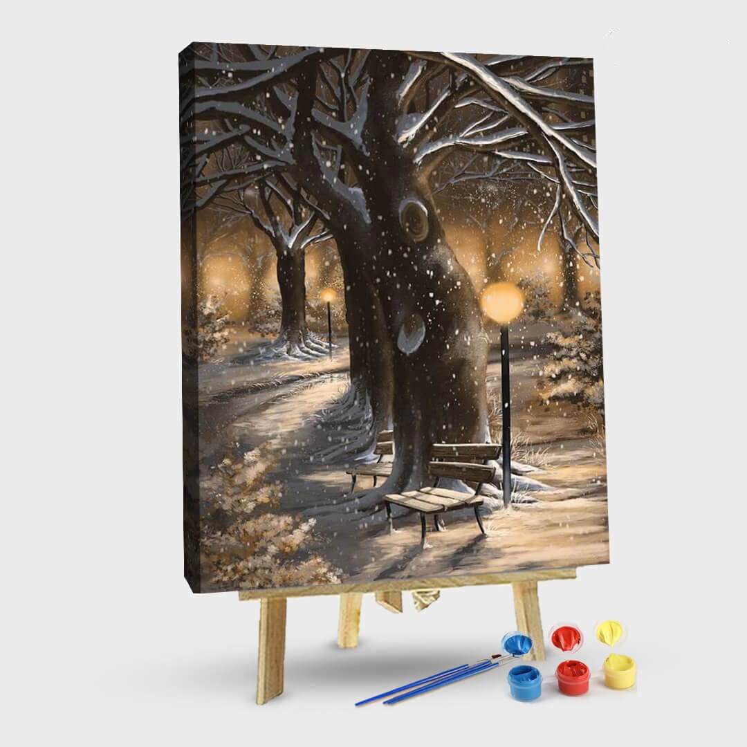 paintingnumberart 16"x20"/40x50cm / Without frame Winter magic-Paint by Numbers Kit