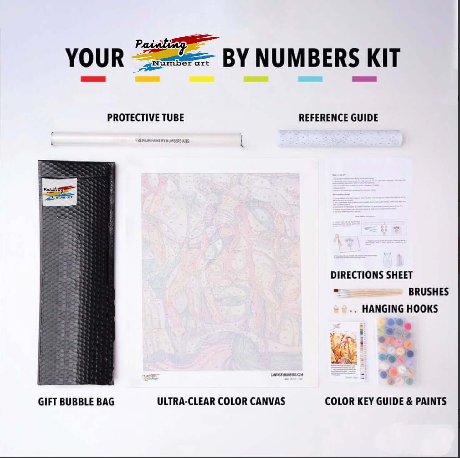 paintingnumberart A Christmas Weekend I Shiplap-Paint by Numbers Kit
