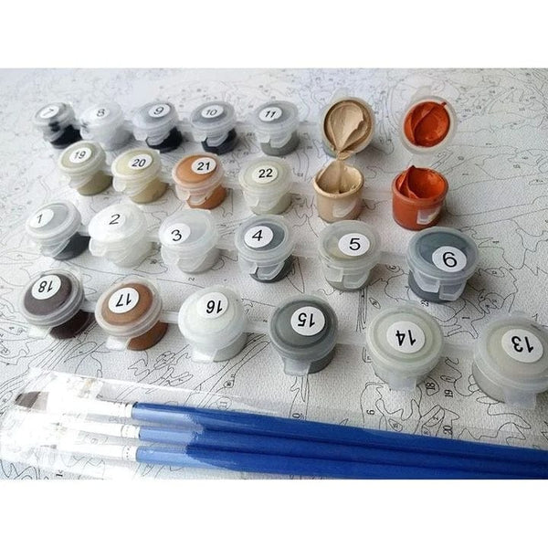 paintingnumberart Add a set of paint