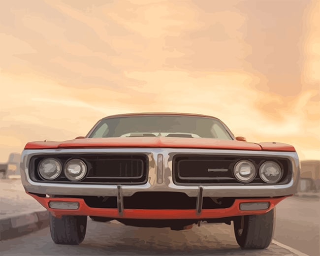 paintingnumberart American Muscle Car – NEW Paint By Numbers