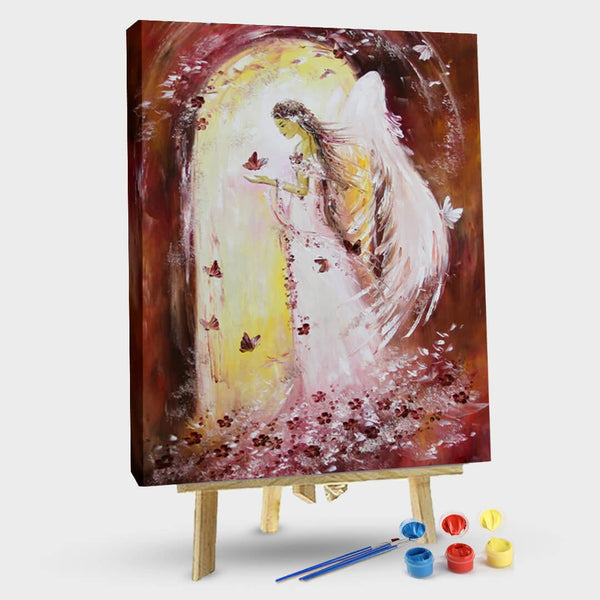 paintingnumberart Angel and butterfly2 – Paint by number kit
