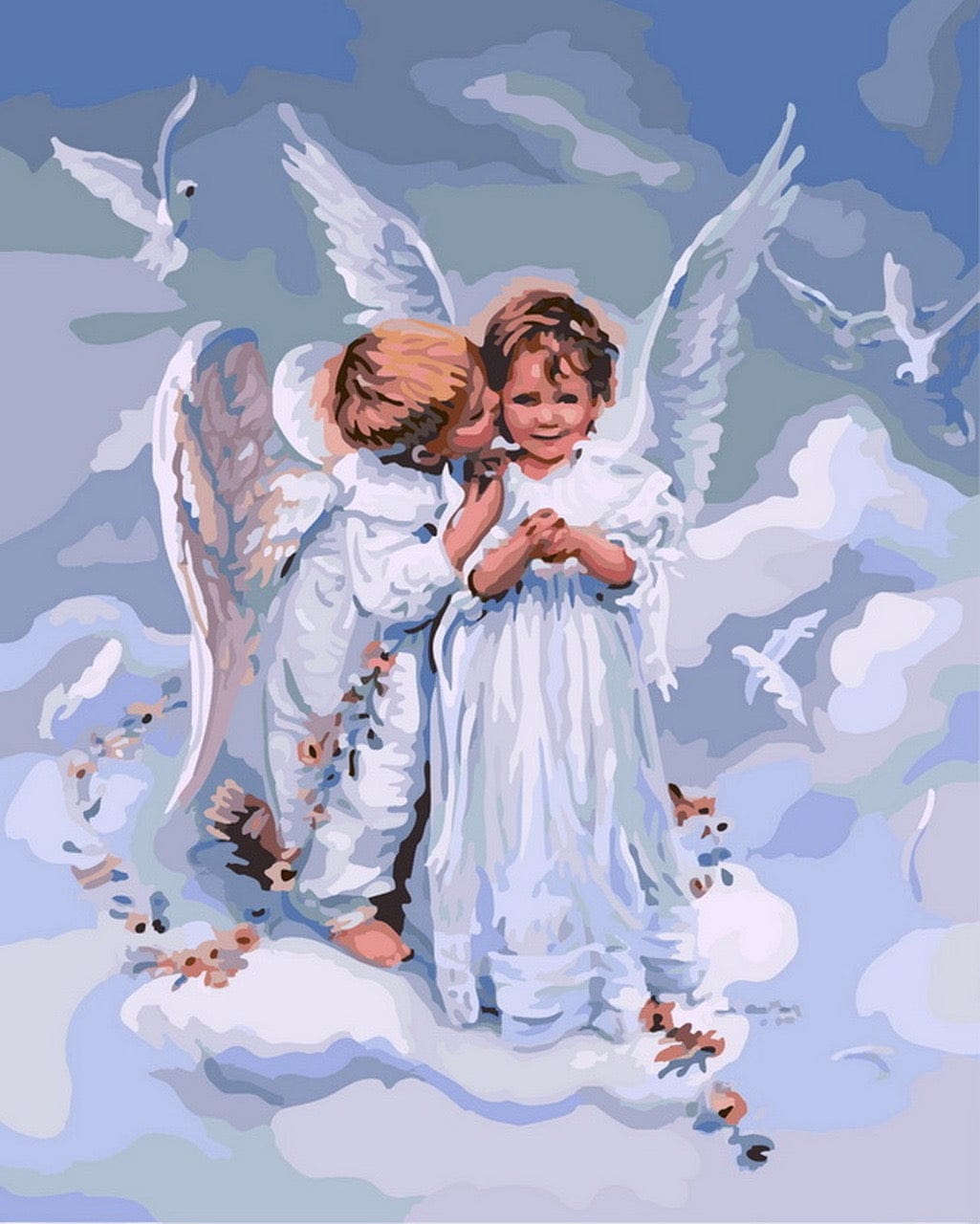 paintingnumberart Angel baby-Paint by Numbers Kit
