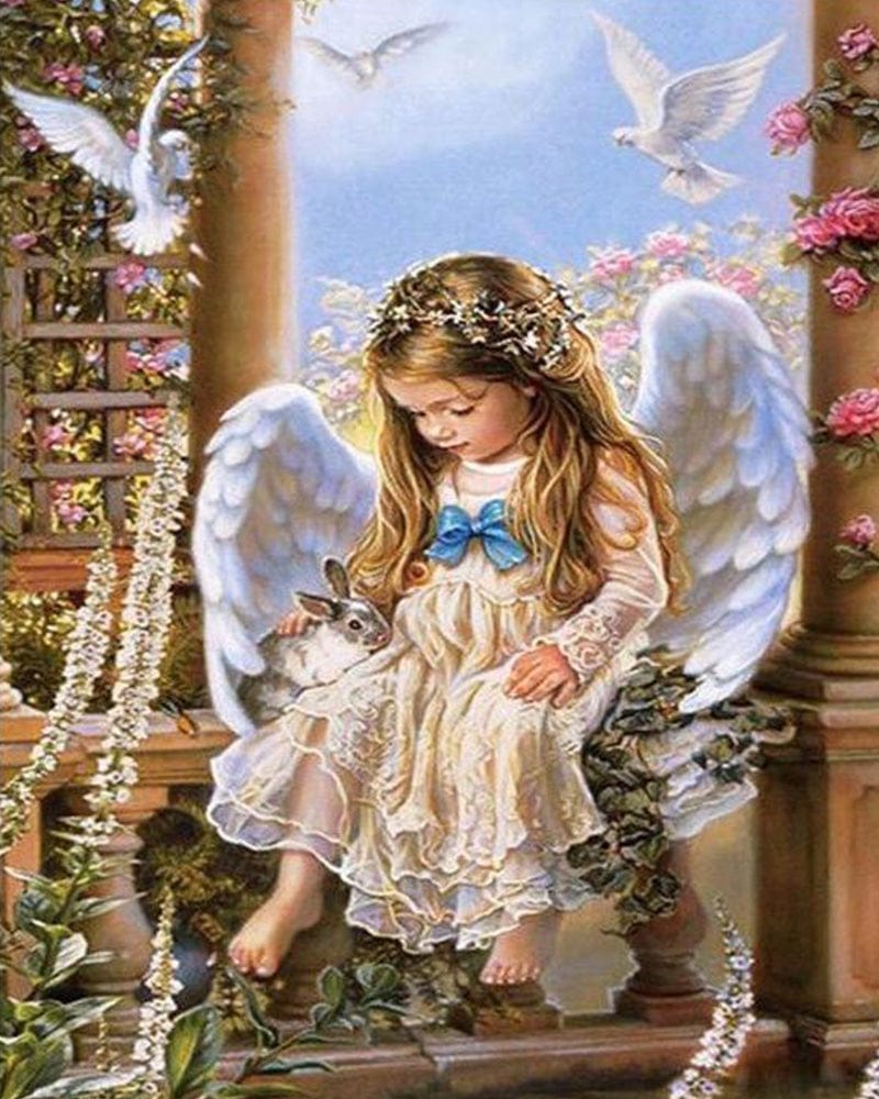 paintingnumberart Angel Girl-Paint by number kit