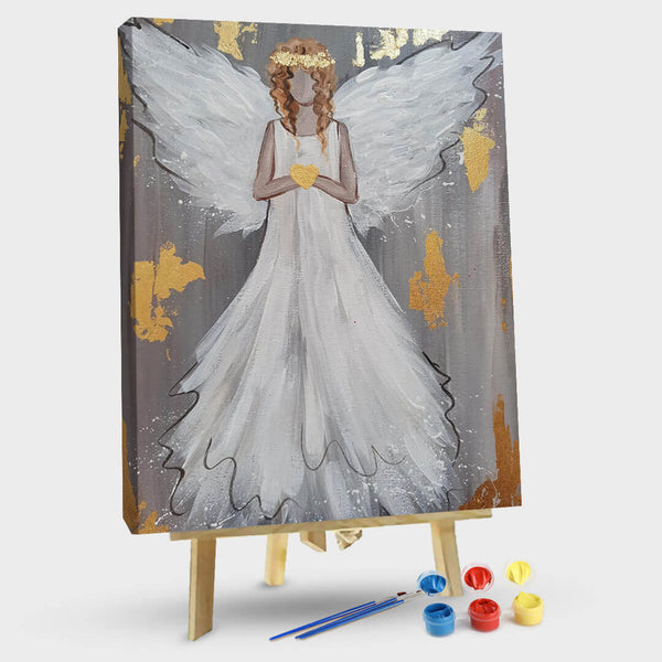 paintingnumberart Angel holding love-Paint by Numbers Kit