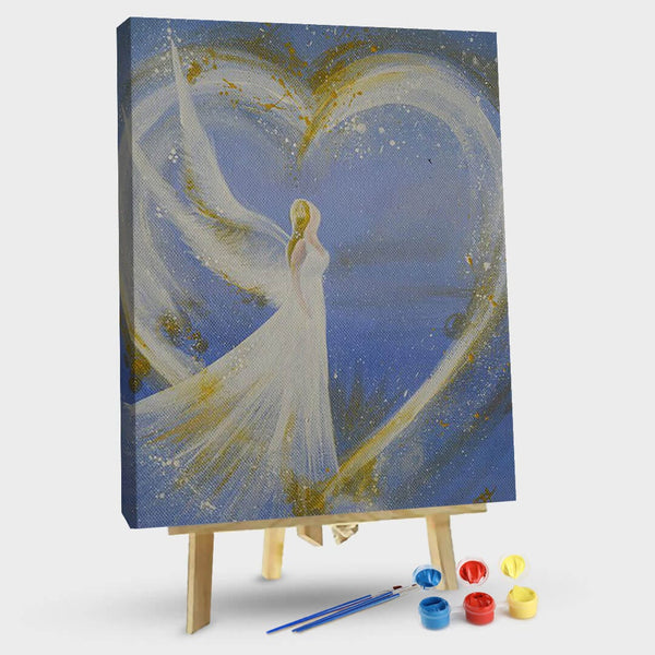 paintingnumberart Angel surrounded by love-Paint by Numbers Kit