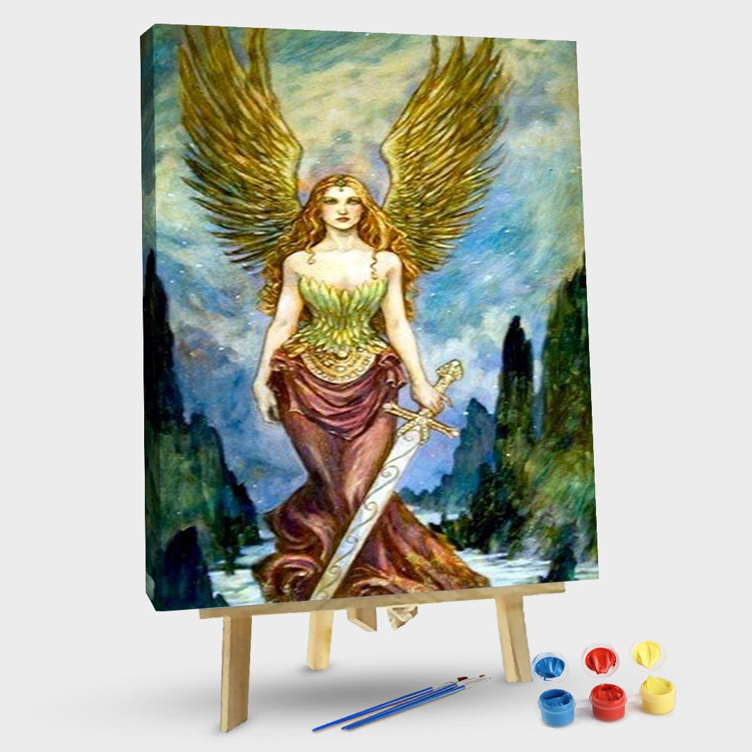paintingnumberart Angel Sword-Paint By Numbers Kit