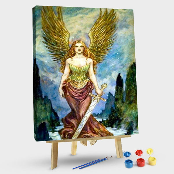 paintingnumberart Angel Sword-Paint By Numbers Kit