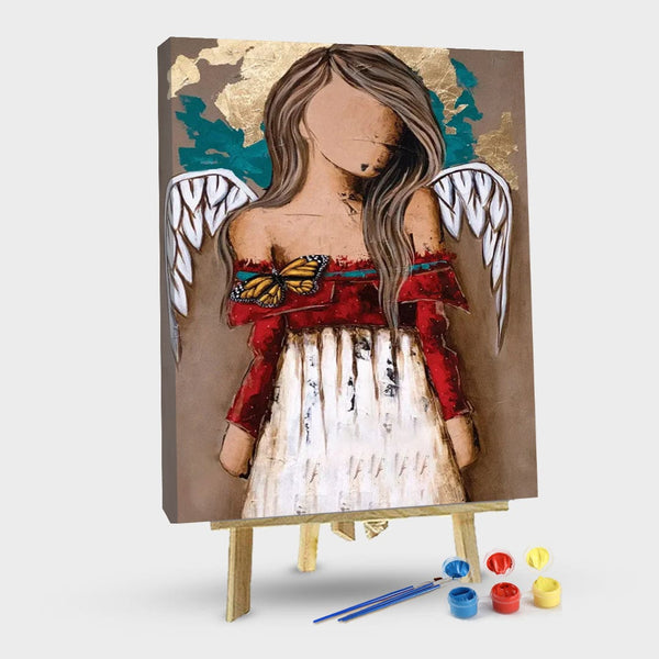 paintingnumberart Angel wings6 – Paint by number kit