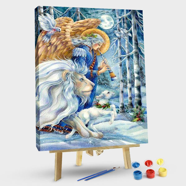 paintingnumberart Angels and beasts-Paint By Numbers Kit