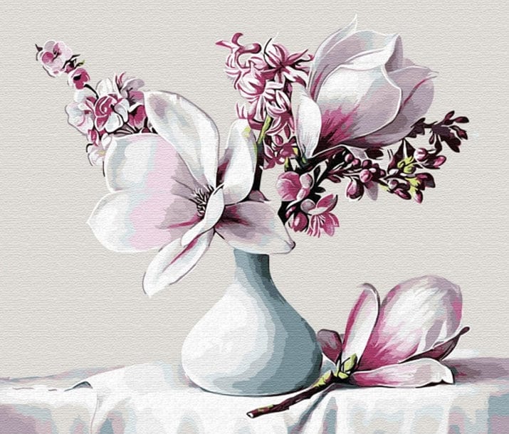 paintingnumberart Apricot flower-Paint by Numbers Kit