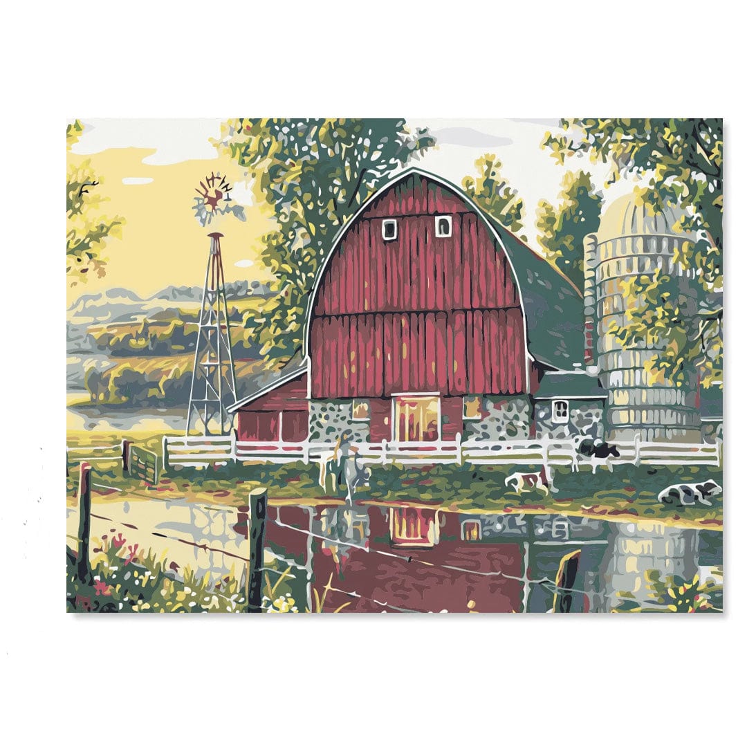 paintingnumberart At the Farm – Landscape Paint By Number