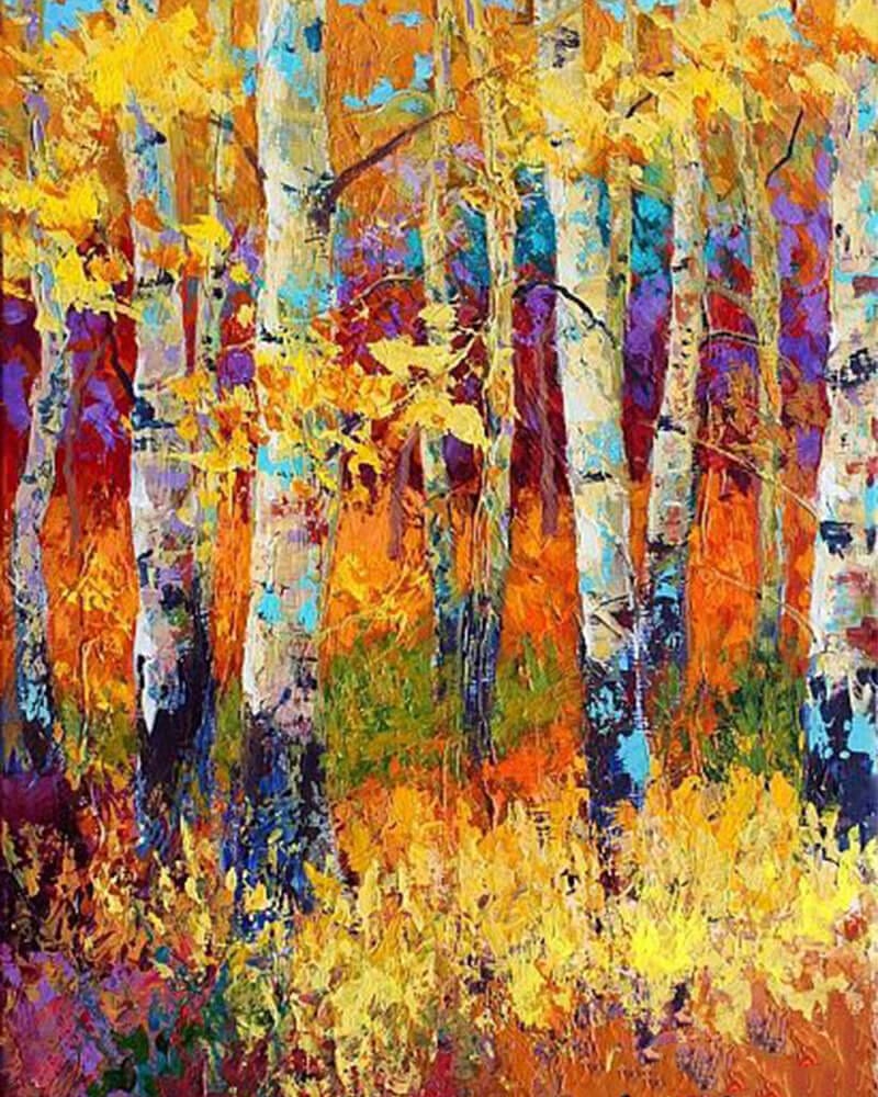 paintingnumberart Autumn forest-Paint by Numbers Kit