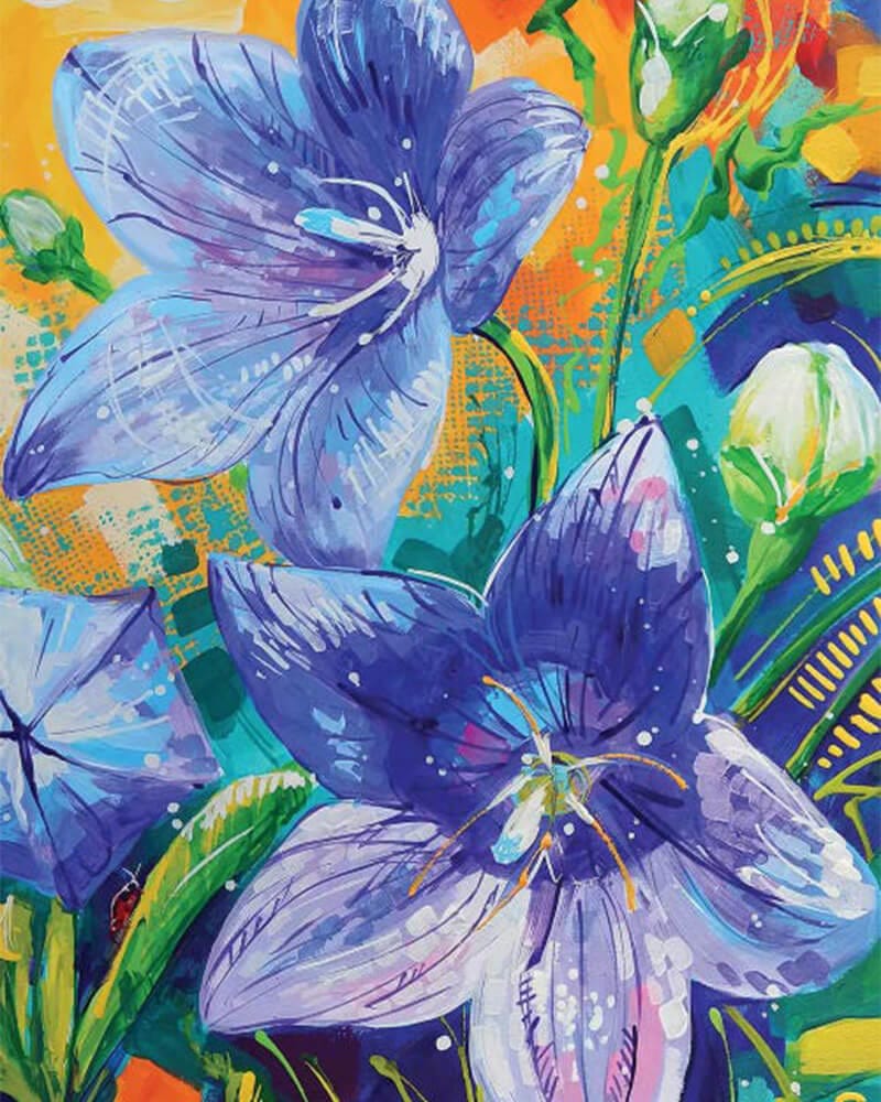 paintingnumberart Baloon Flowers-Paint by Numbers Kit