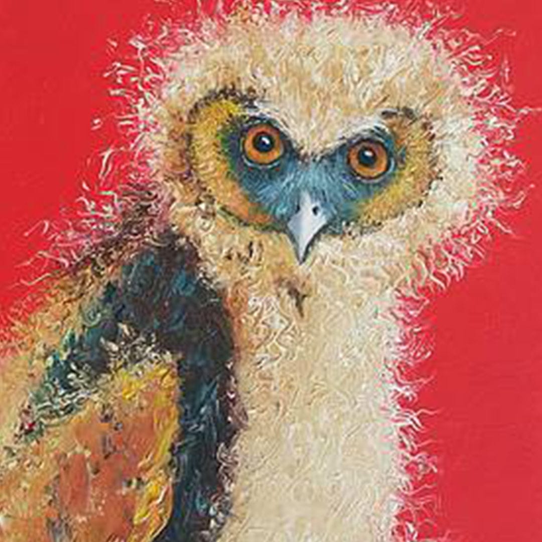 paintingnumberart Barn-Owl-Mini DIY Paint by Numbers Kit