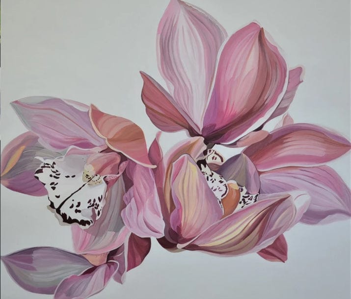 paintingnumberart Big pink orchid-Paint by Numbers Kit