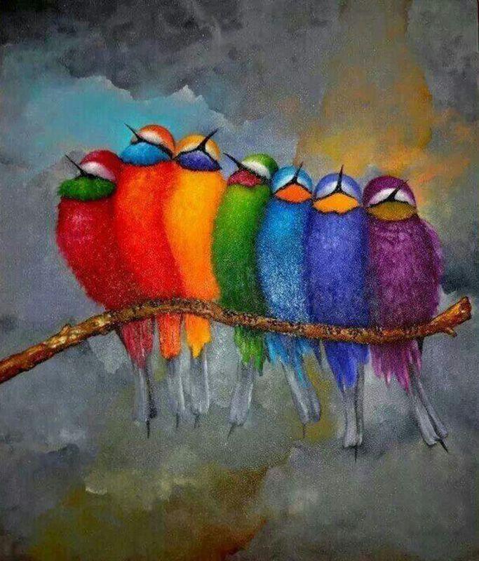 paintingnumberart Birds – DIY Painting By Numbers Kit