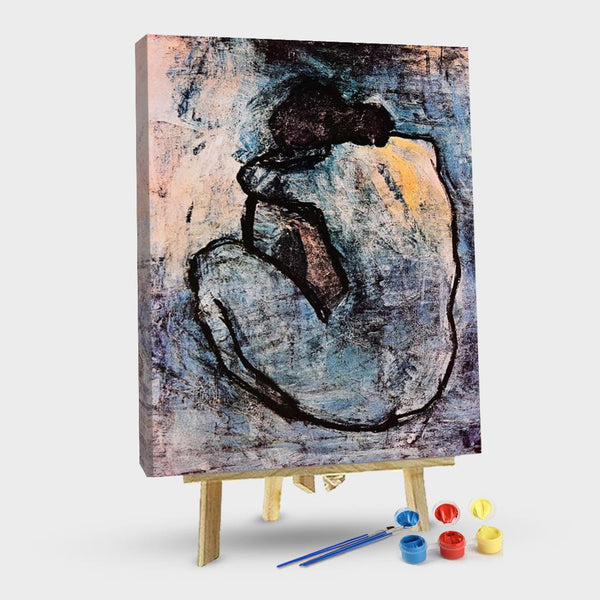 paintingnumberart Blue Nude-Paint by Numbers Kit