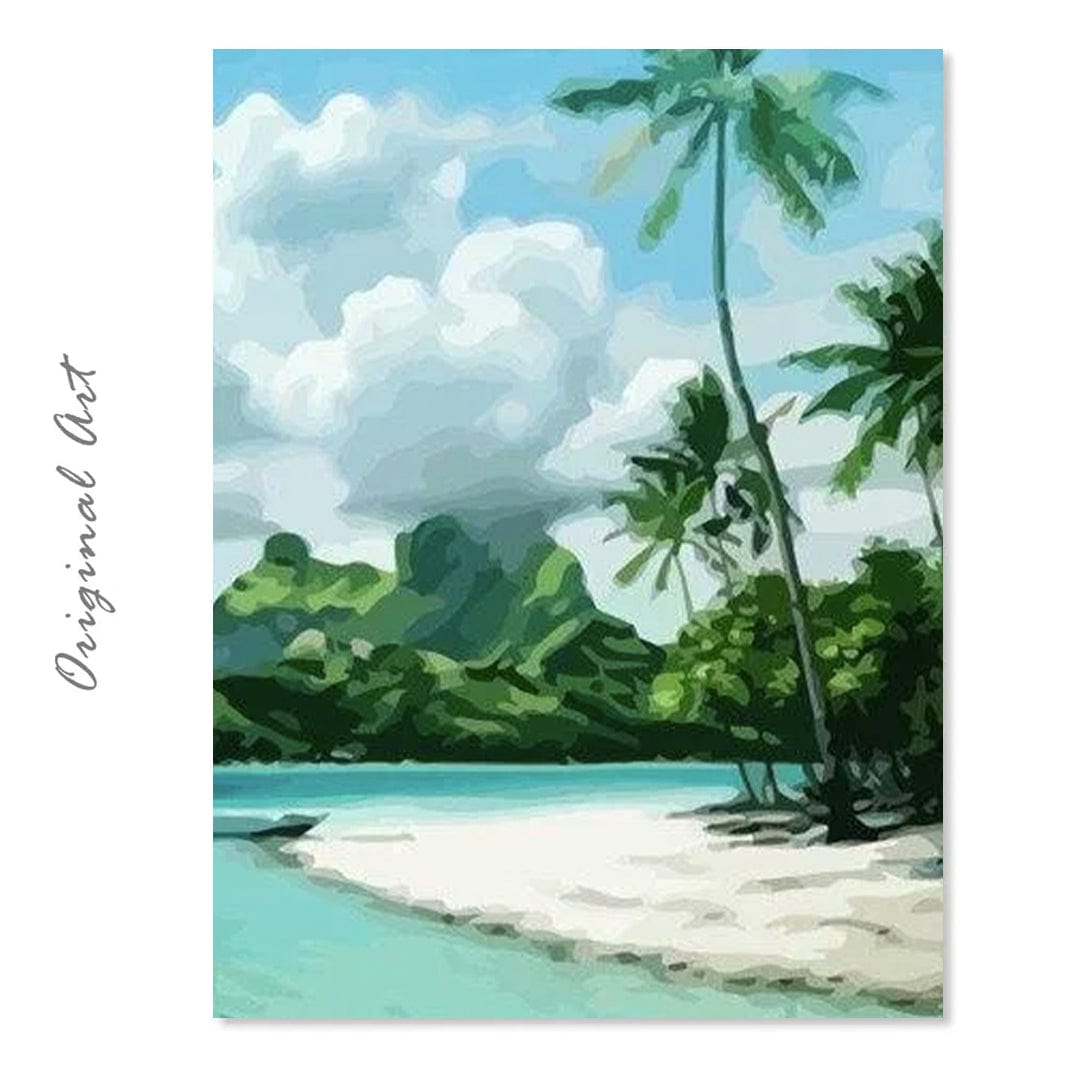 paintingnumberart Bora Bora Island – Landscape Paint By Number