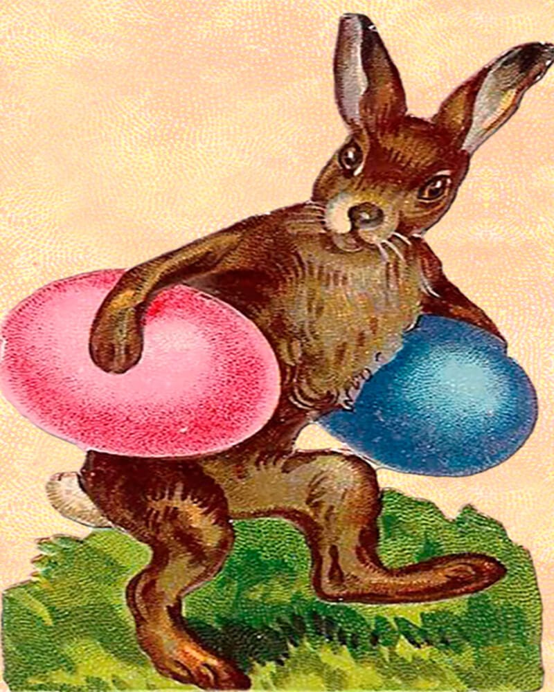 paintingnumberart Bunny with Easter Eggs – Paint By Numbers Kit