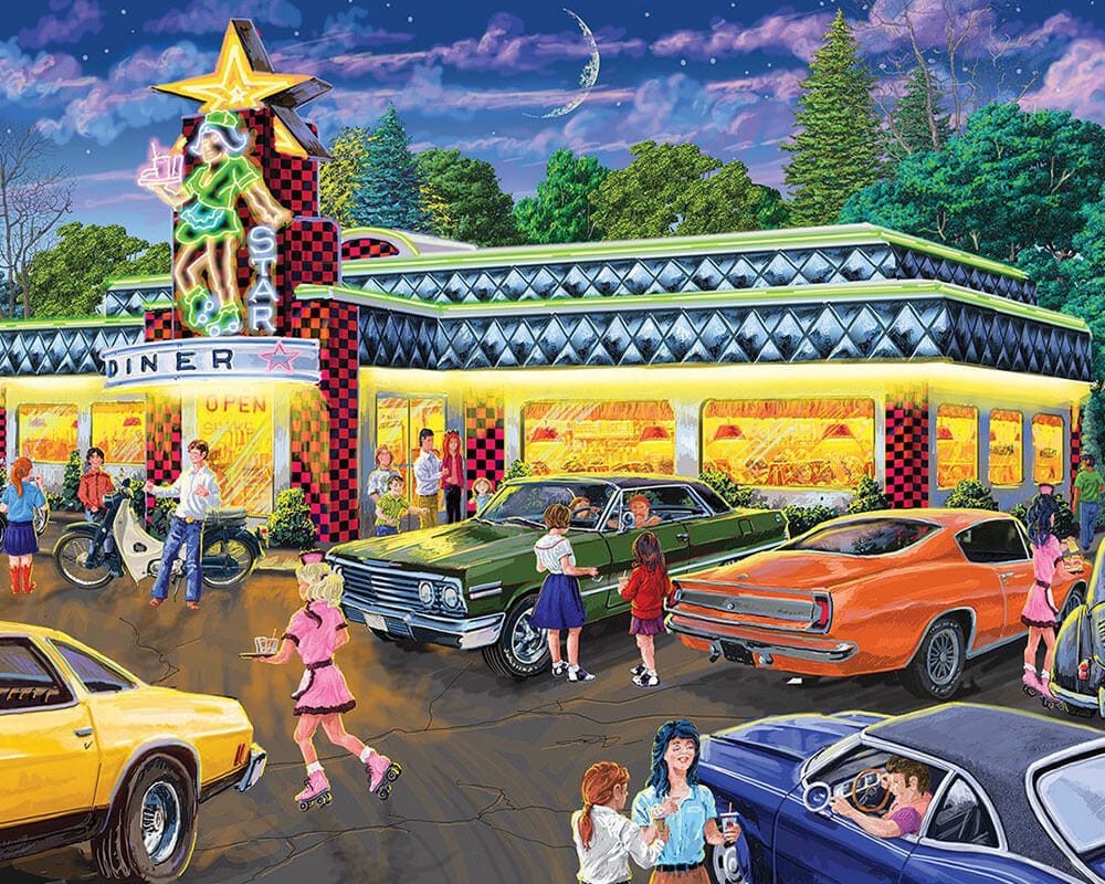 paintingnumberart Bustling street scene-Paint by Numbers Kit