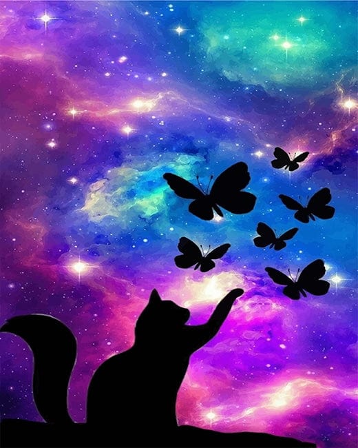 paintingnumberart Cat Silhouette – NEW Paint By Numbers