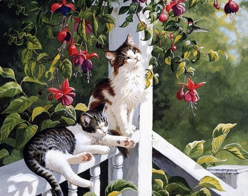 paintingnumberart Cats Resting – Animals Paint By Number